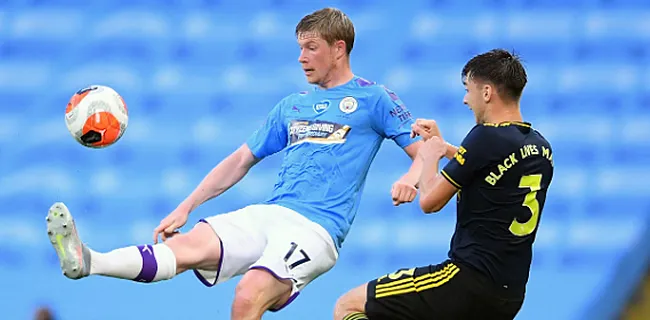 De Bruyne staat er meteen: 