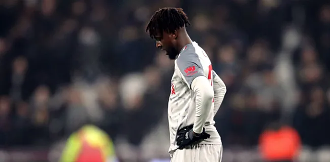 Origi maakt slechte beurt: 
