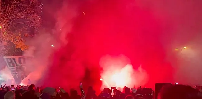 Heet sfeertje: Fans Anderlecht zetten stadionbuurt in vuur