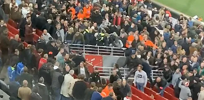 Situatie op Bosuil escaleert: Frankfurt-fans aangevallen op hoofdtribune