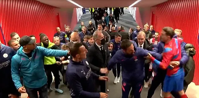 Atlético-City ontspoort: gevechten in spelerstunnel