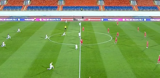 Batshuayi zorgt voor opmerkelijk beeld vlak voor aftrap