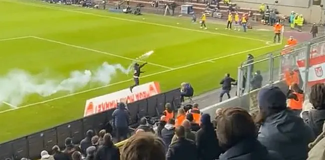 Hallucinant: Fan Beerschot gooit vuurwerk in Antwerp-vak