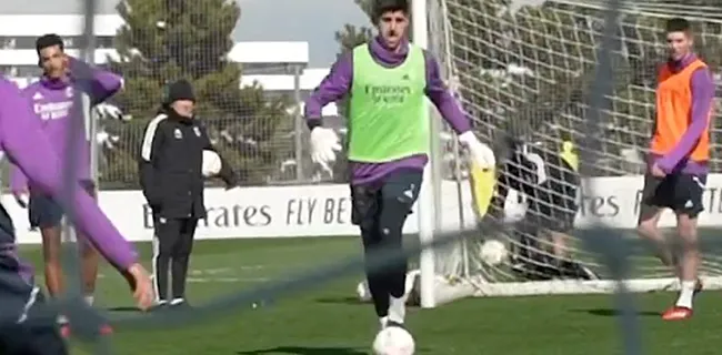 Courtois verbaast ploegmaats op training Real