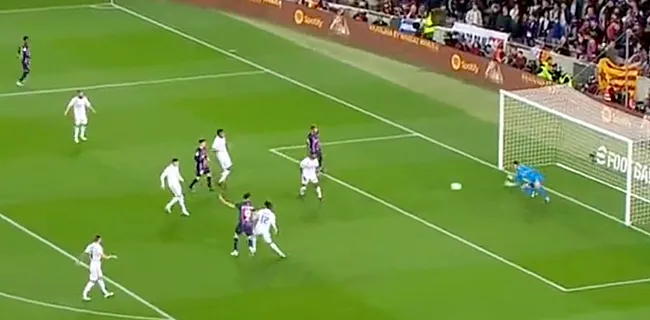 Courtois speelt sleutelrol in Clasico met puike actie