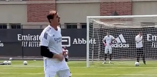 Courtois verbaast ploegmaats op trainingskamp Real