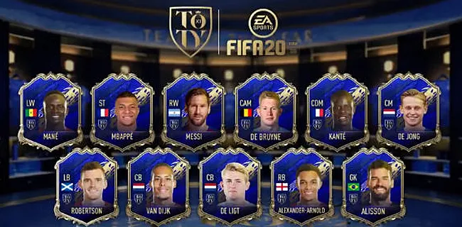 FIFA maakt Team of the Year bekend: 1 Rode Duivel, Oranje boven