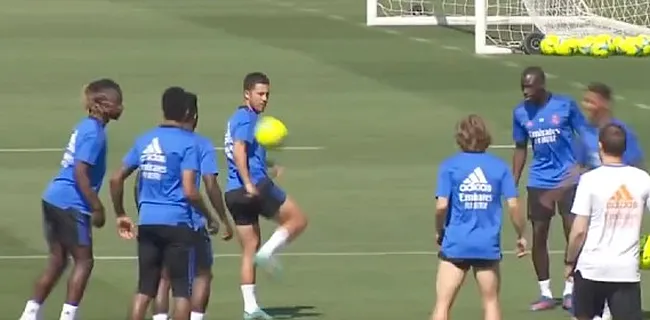 'Hazard verbaast Spanjaarden op training Real'