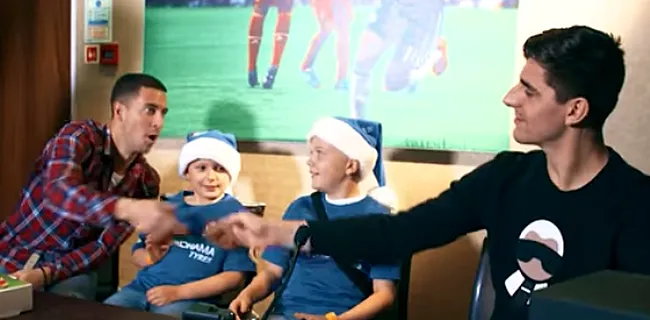 VIDEO: Courtois en Hazard dollen met 'Batsman' en co