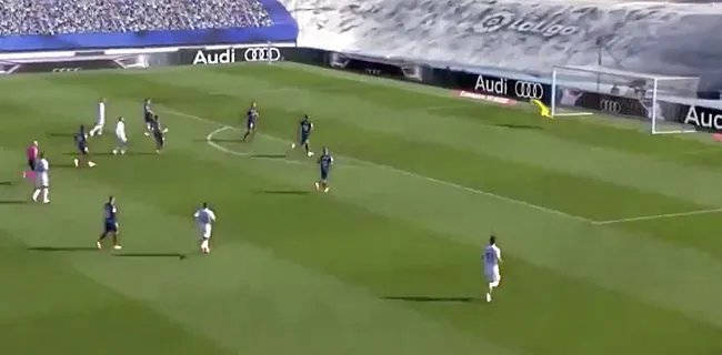 Hazard scoort heerlijk bij eerste basisplaats voor Real (🎥)
