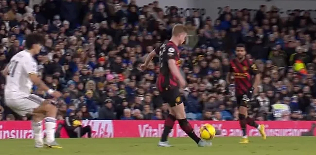 Sublieme actie De Bruyne doet monden openvallen