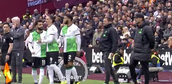 Liverpool in vrije val: Salah en Klopp clashen aan zijlijn