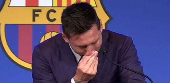 Messi breekt tijdens emotionele persconferentie