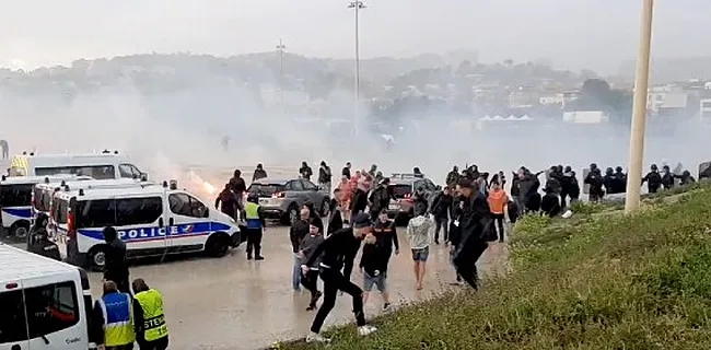 Chaos voor OM-Feyenoord: politie vuurt traangas af