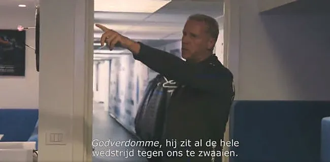 Beelden van Brugse kleedkamer tijdens rust: 