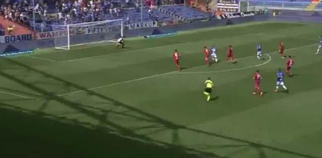 Video: Praet scoort lekkere treffer voor Sampdoria