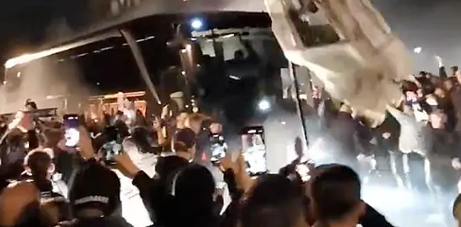 Fans Anderlecht zorgen voor straffe beelden