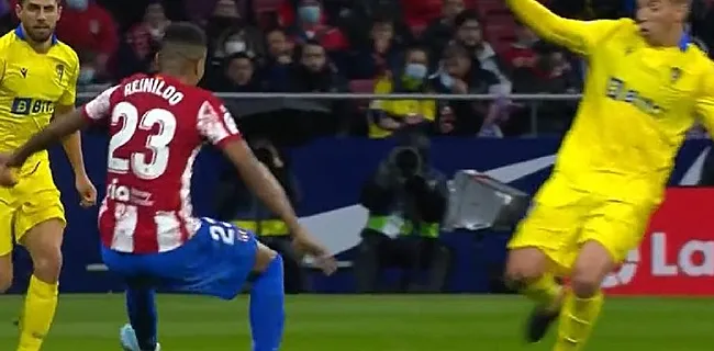 Dwaling: Atlético-speler van rood naar geel na horrortackle (🎥)