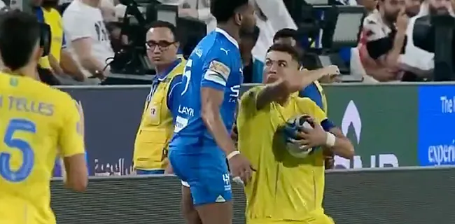 Ongeziene uitbarsting: Ronaldo door het lint in Saudische clash