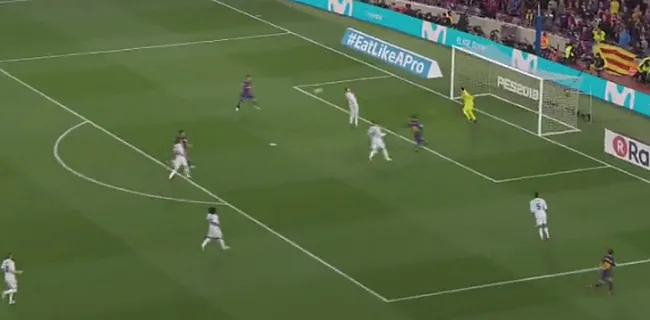 Video: Suarez zet El Clasico meteen in vuur en vlam