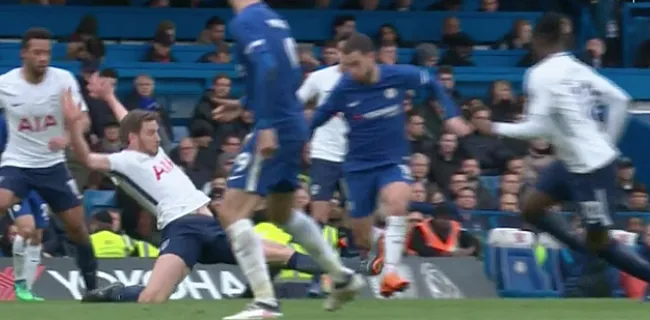 Vertonghen over horrortackle Hazard: 
