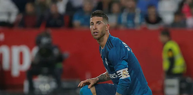 Real laat tweede plaats liggen, Ramos kop van jut