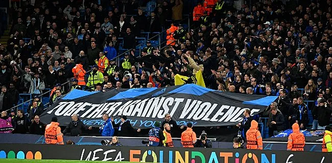 Fans City én Club Brugge komen met fraai gebaar