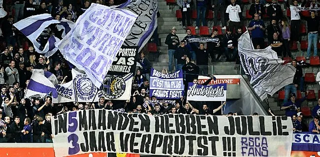 Harde boodschap Anderlecht-fans: 