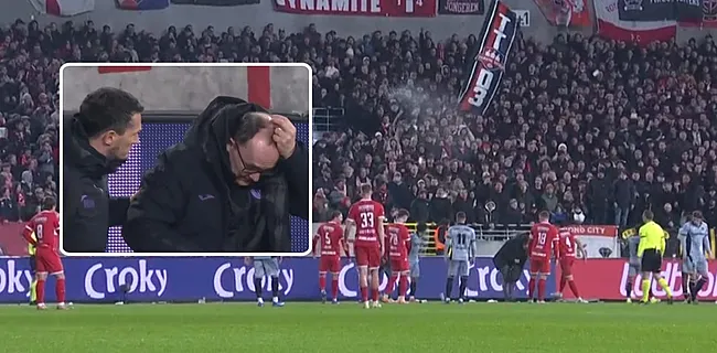 Sfeer wordt grimmig: Antwerp-aanhang over de schreef