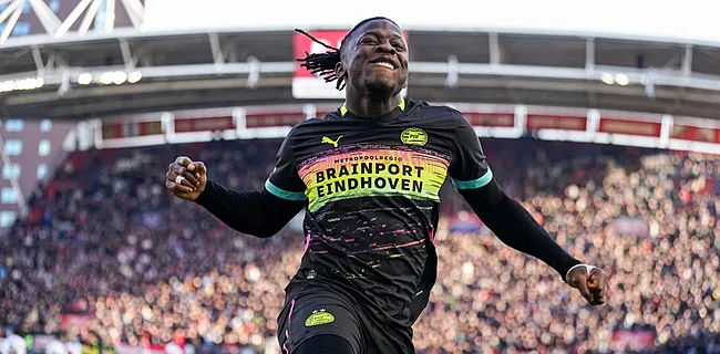 PSV verkoopt achtervolger pak slaag, drie Belgische goals