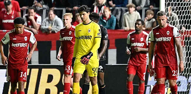 Antwerp alweer onderuit: 