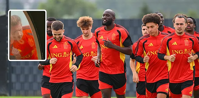 Optimale sfeer bij Duivels; De Bruyne doet Lukaku schrikken