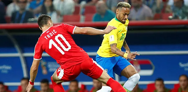 Hoongelach tijdens Servië-Brazilië: 