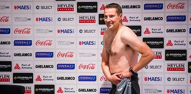 Priske daagt haalfnaakt op voor persconferentie na mirakel Antwerp