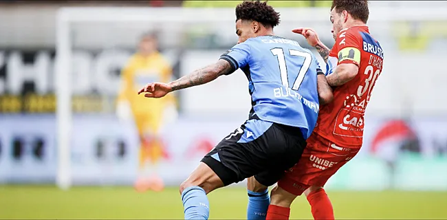 Club 1-0 achter bij Kortrijk, twee spelers vallen door de mand