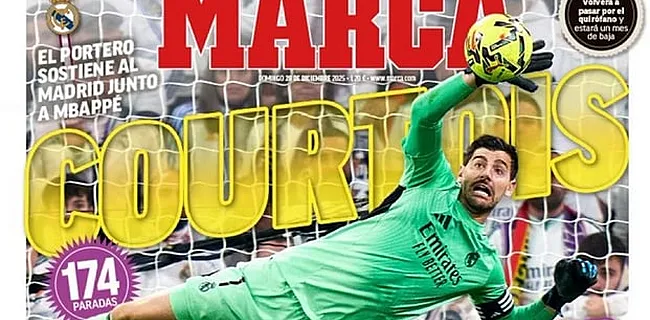Courtois vult voorpagina’s: Spanje in de ban van Duivel