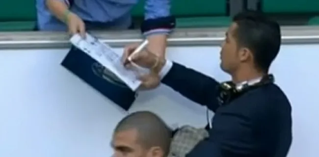 Sneu! Ronaldo moet jonge fan gedesillusioneerd achterlaten