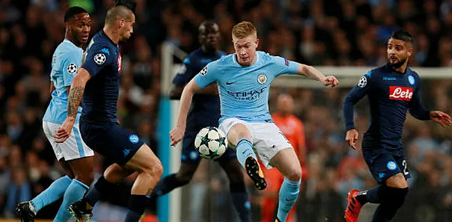 Feyenoord onderuit, De Bruyne te sterk voor Mertens