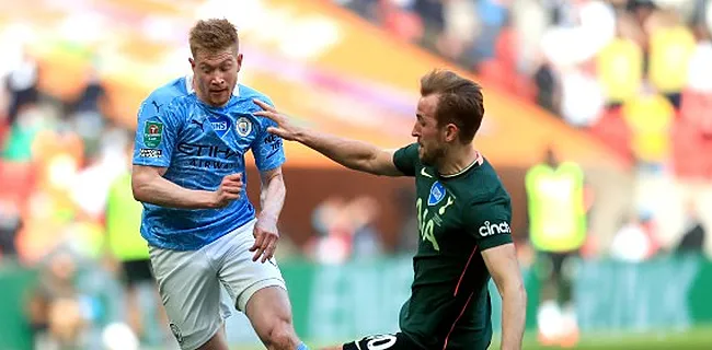 Kane lonkt naar De Bruyne: 