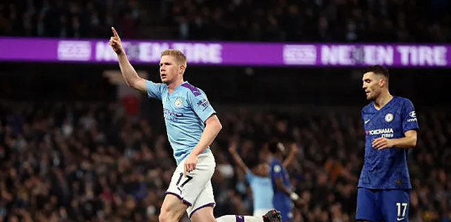 Scorende De Bruyne belangrijk bij zege van Man City tegen Chelsea