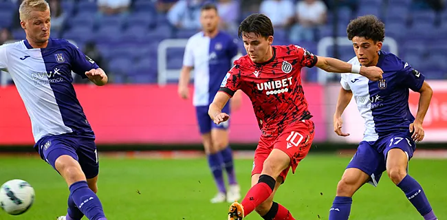 Anderlecht leidt met 1-0 tegen Club: 