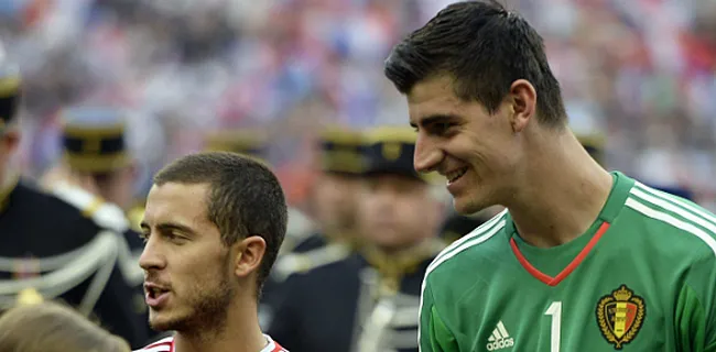Courtois neemt het op voor Hazard: 