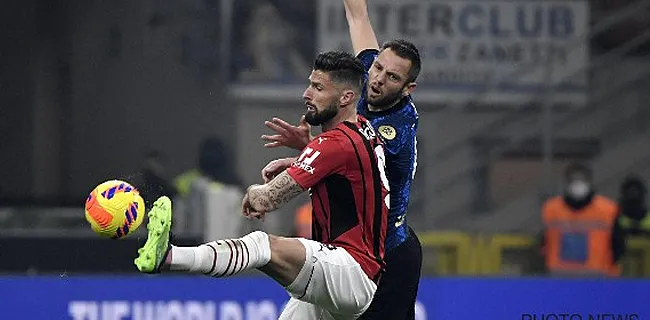 Giroud bezorgt AC Milan zege in Milanese derby