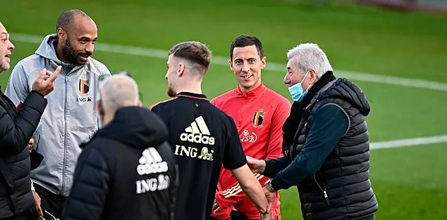 Zeer opvallende aanwezige tijdens eerste training Rode Duivels