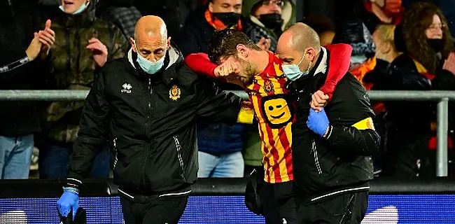 Angstwekkende blessure voor KV Mechelens-spits