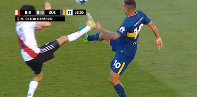 VIDEO: Kung Fu Kick à la De Jong gespot in Argentinië