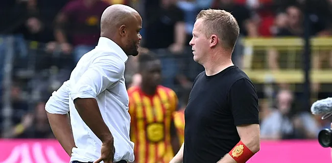 Opvallend: Vrancken supportert voor Kompany