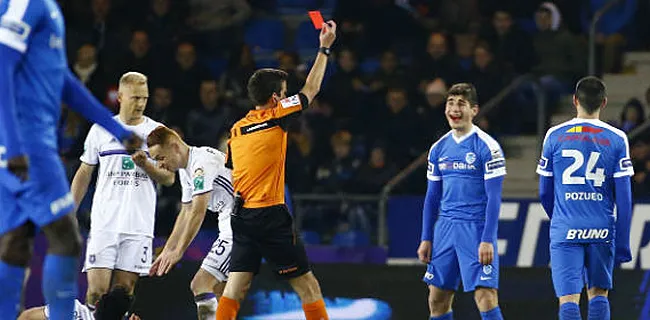 Rode kaart in Genk-Anderlecht: 