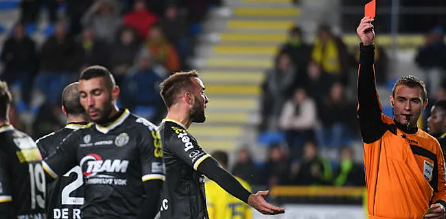 Lokeren blijft met 9 man overeind: 