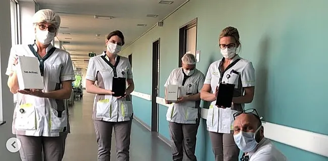 Mignolet toont goed hart en doneert tablets aan ziekenhuis in Sint-Truiden
